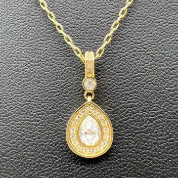 SWAROVSKI 스와로브스키 목걸이 티어드롭 모티브 골드