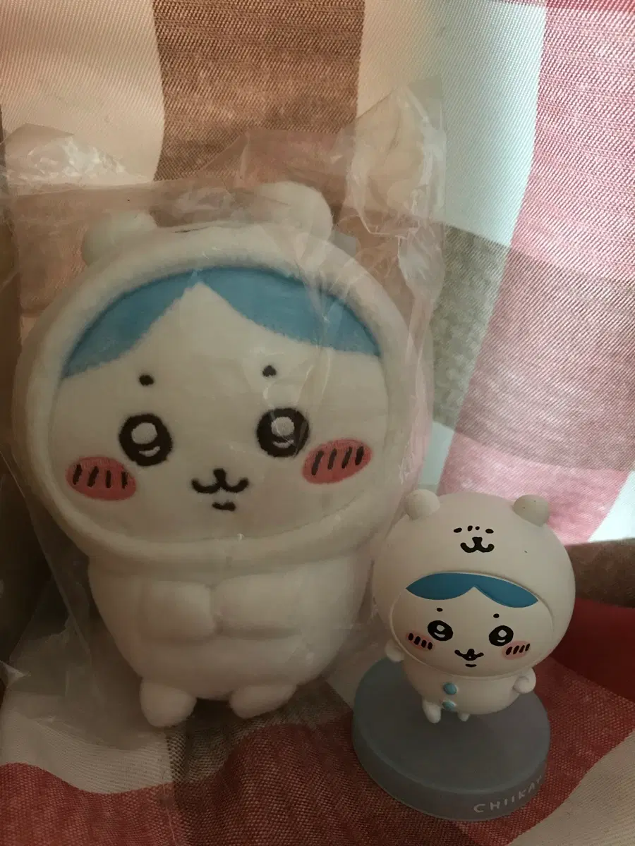나가노 농담곰 하치와레 누이 인형 키링과 피규어
