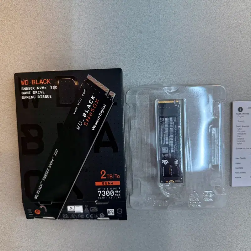 WD BLACK SN850X NVMe SSD 2TB