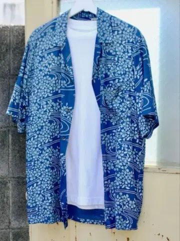 BLUE BLUE JAPAN 아로하 셔츠