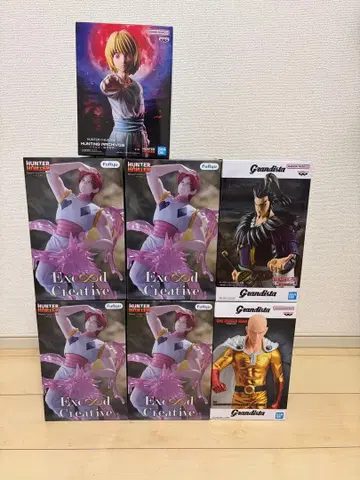 HUNTER x HUNTER 원펀맨 피규어 묶음 판매 7세트