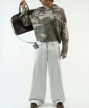 scuffers 트렌치 카모 니트 카모 무늬