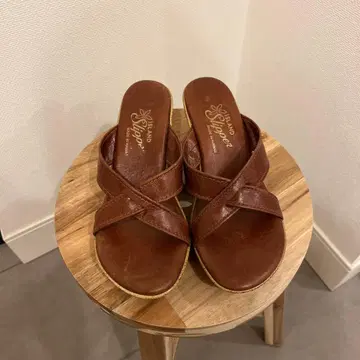[가격 인하] ISLAND SLIPPER 웨지솔 샌들
