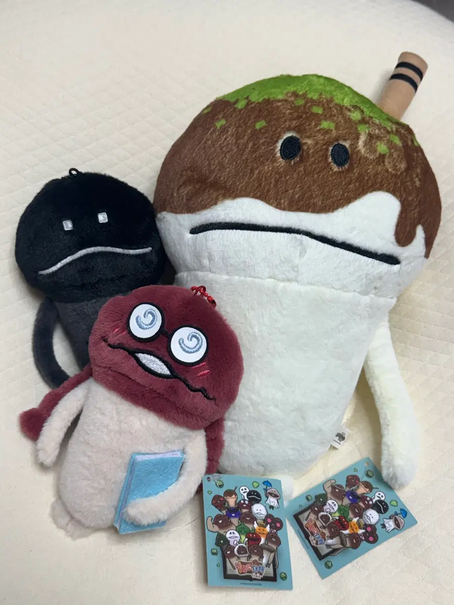 나메코 버섯 중형인형 + 키링인형2종 (총3종세트)