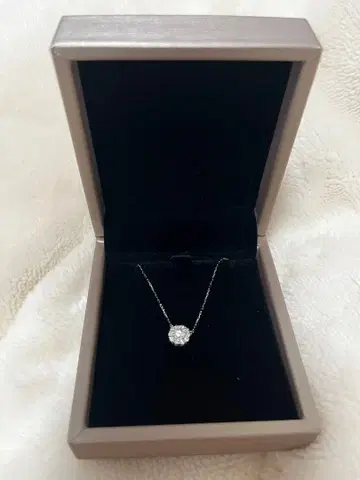 다이아몬드 플라티나 라운드넥 목걸이 0.3ct 스즈키 아미 시이짱