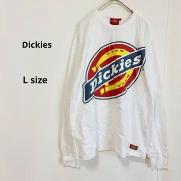 Dickies 디키즈 롱T L 화이트 긴팔 로고 프린트