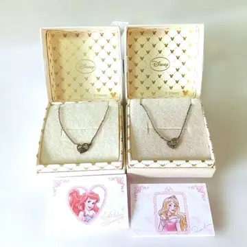 THE KISS 디즈니 목걸이 오로라 공주 & 아리엘