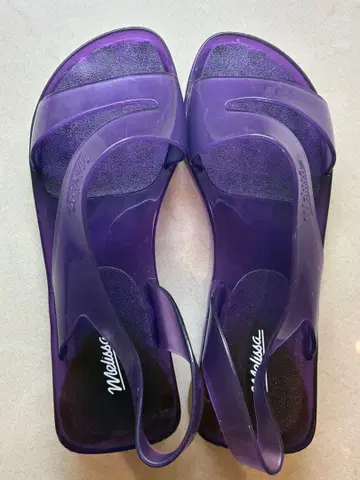 Melissa 클리어 퍼플 샌들 23cm