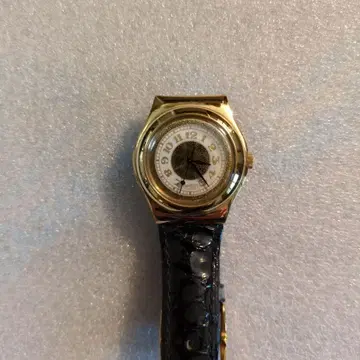 Swatch 손목시계 골드 컬러 아날로그 쿼츠