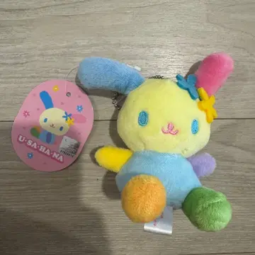 한국 산리오 토끼꽃 봉제 인형 키링