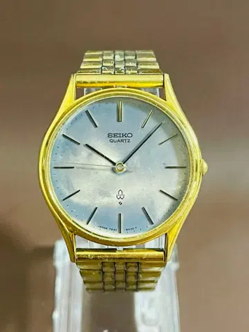 SEIKO QUARTZ 남성용 손목시계 골드