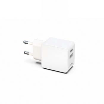 10.5W USB A+C 2포트 가정용 충전기 화이트