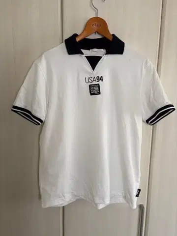 ZARA FIFA USA94 피케 셔츠 화이트 M 사이즈