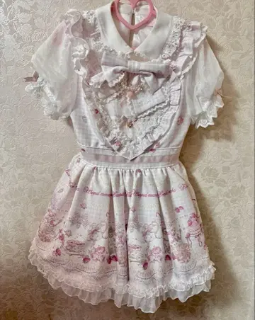 LIZLISA Sweet Gingham Tea Room 원피스 핑크