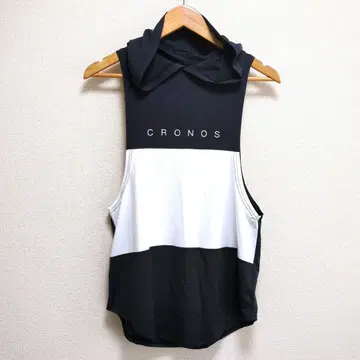 [ 새상품 미사용 택 포함 ] CRONOS 크로노스 후드 부착 탱크탑 M