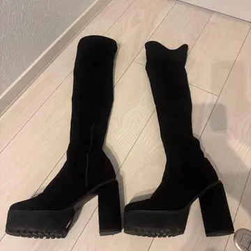 니하이 부츠 블랙