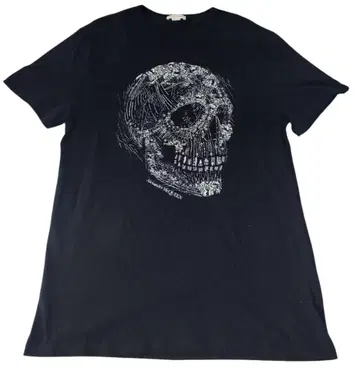 정품 Alexander McQueen 스컬 프린트 T셔츠 거의 새상품