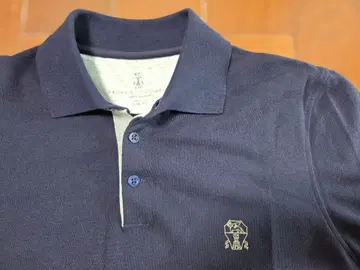 BRUNELLO CUCINELLI 브루넬로쿠치넬리 피케 셔츠 네이비 S