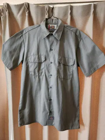 Dickies 워크 셔츠 반팔 그레이
