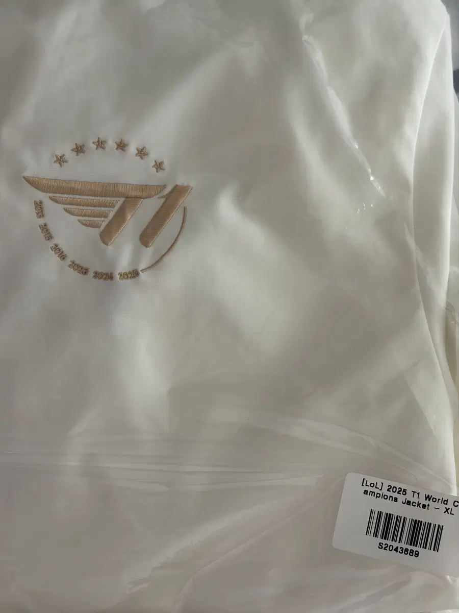 2025 T1 월즈 유니폼자켓 XL 무마킹