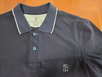 Brunello Cucinelli 브루넬로쿠치넬리 피케 셔츠 네이비 S