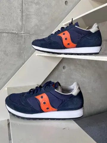 Saucony 스니커즈 네이비 오렌지