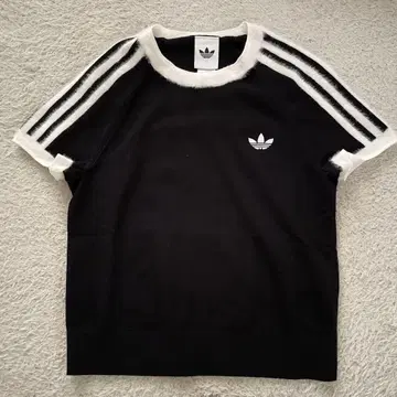 adidas Originals 반팔 니트 블랙 화이트