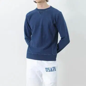 Champion 크루 스웨트 REVERSE WEAVE 블루