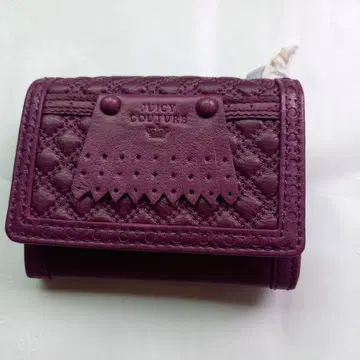 Juicy Couture 3단 폴더형 지갑 퍼플