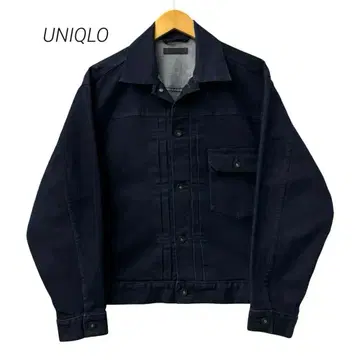 UNIQLO 유니클로 1st 타입 데님 자켓 다크 네이비 트래커 자켓 M