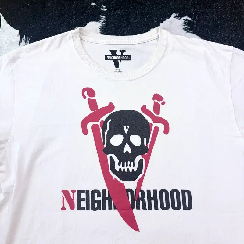 네이버후드 X 브이론 19SS Skull Tee