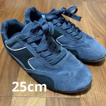 ZARA 스웨이드 스니커즈 네이비