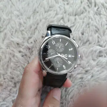 D&G 크로노그래프 손목시계 블랙