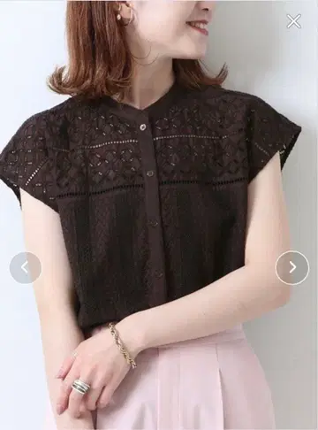 가격 인하!!! Spick & Span 브로이더 레이스 프렌치 블라우스