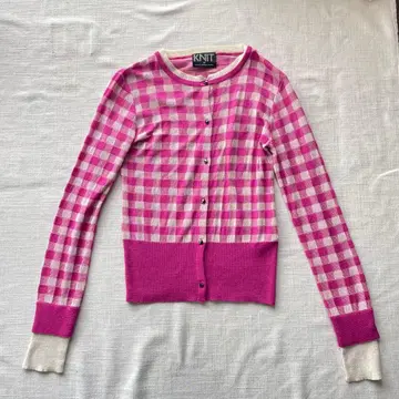 KNIT by KEITA MARUYAMA 체크 무늬 가디건