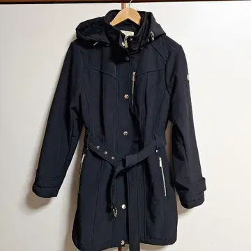 Michael Kors 후드 부착 코트 블랙