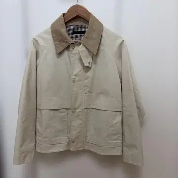 UNIQLO 코듀로이 옷깃 블루종 베이지