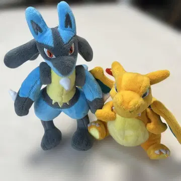 포켓몬, 봉제 인형, 리자몽, 루카리오, 2개 세트
