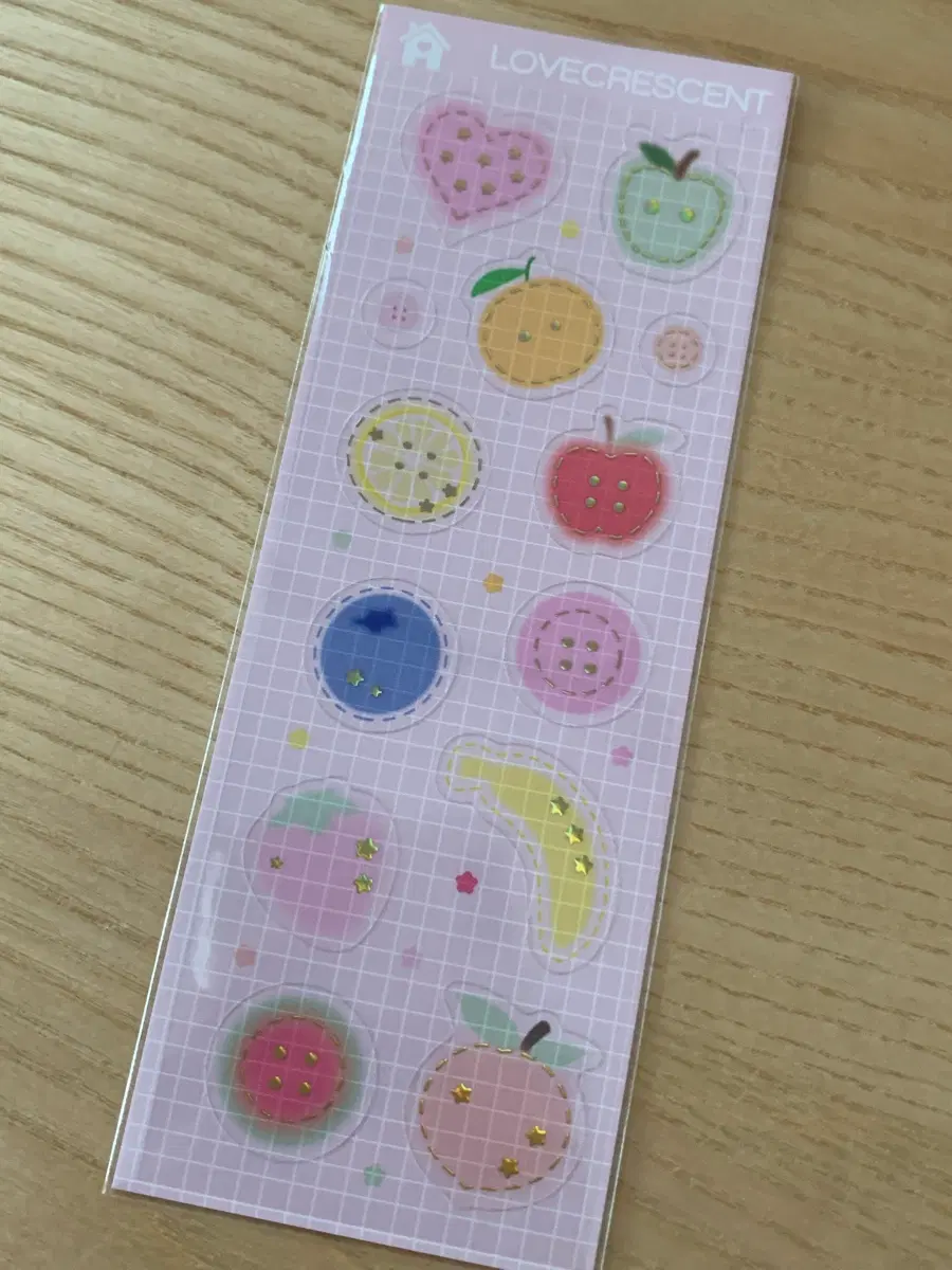 <러브크레센트> 과일 스티커