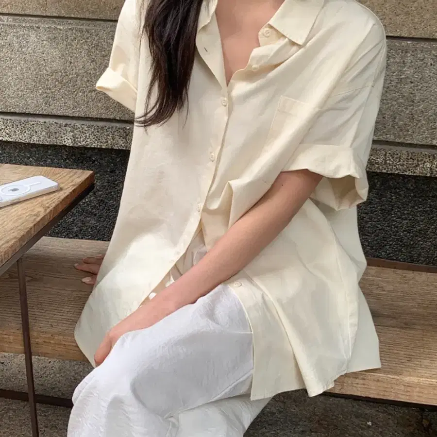 리얼코코 라벨 셔츠