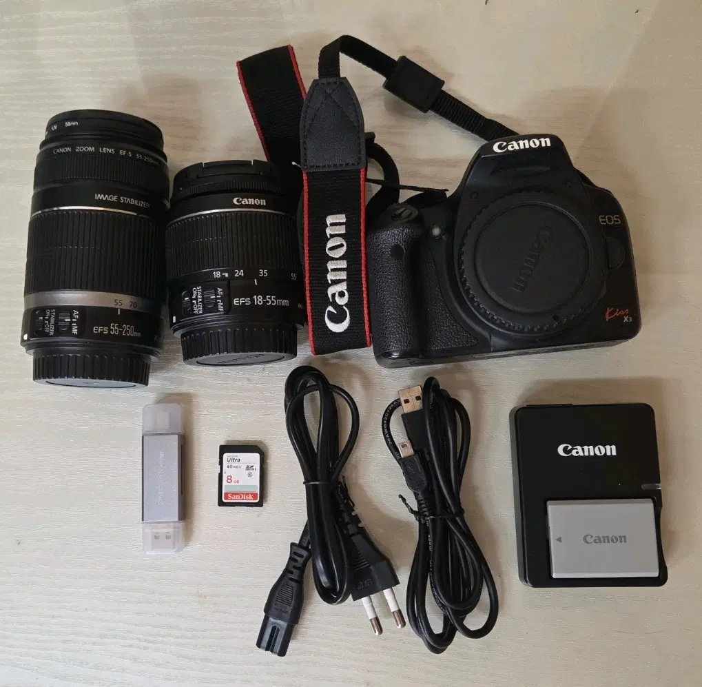 캐논 Eos 550d 풀세트 (더블렌즈)
