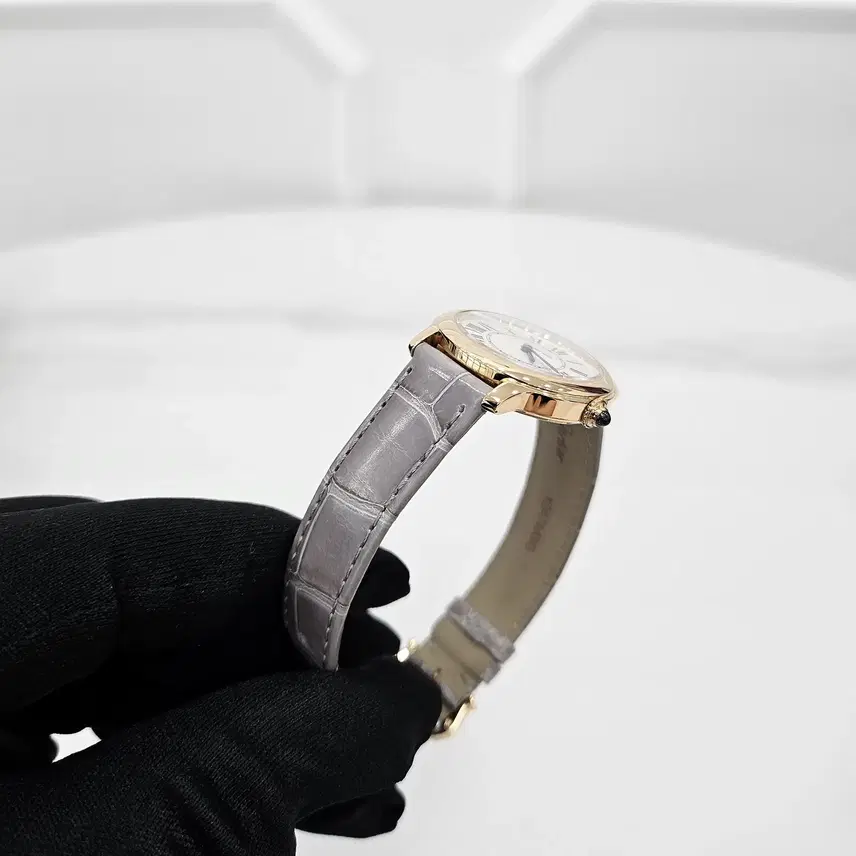 까르띠에 롱드 루이 WGRN0013 18K 핑크골드 엘리게이터 29mm 사진 6