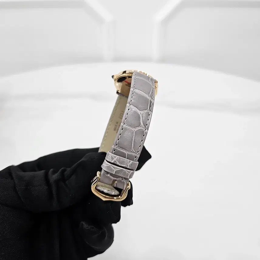 까르띠에 롱드 루이 WGRN0013 18K 핑크골드 엘리게이터 29mm 사진 7