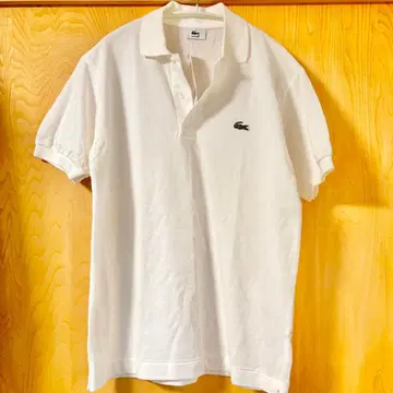 LACOSTE L1212 피케 셔츠 화이트 사이즈 3