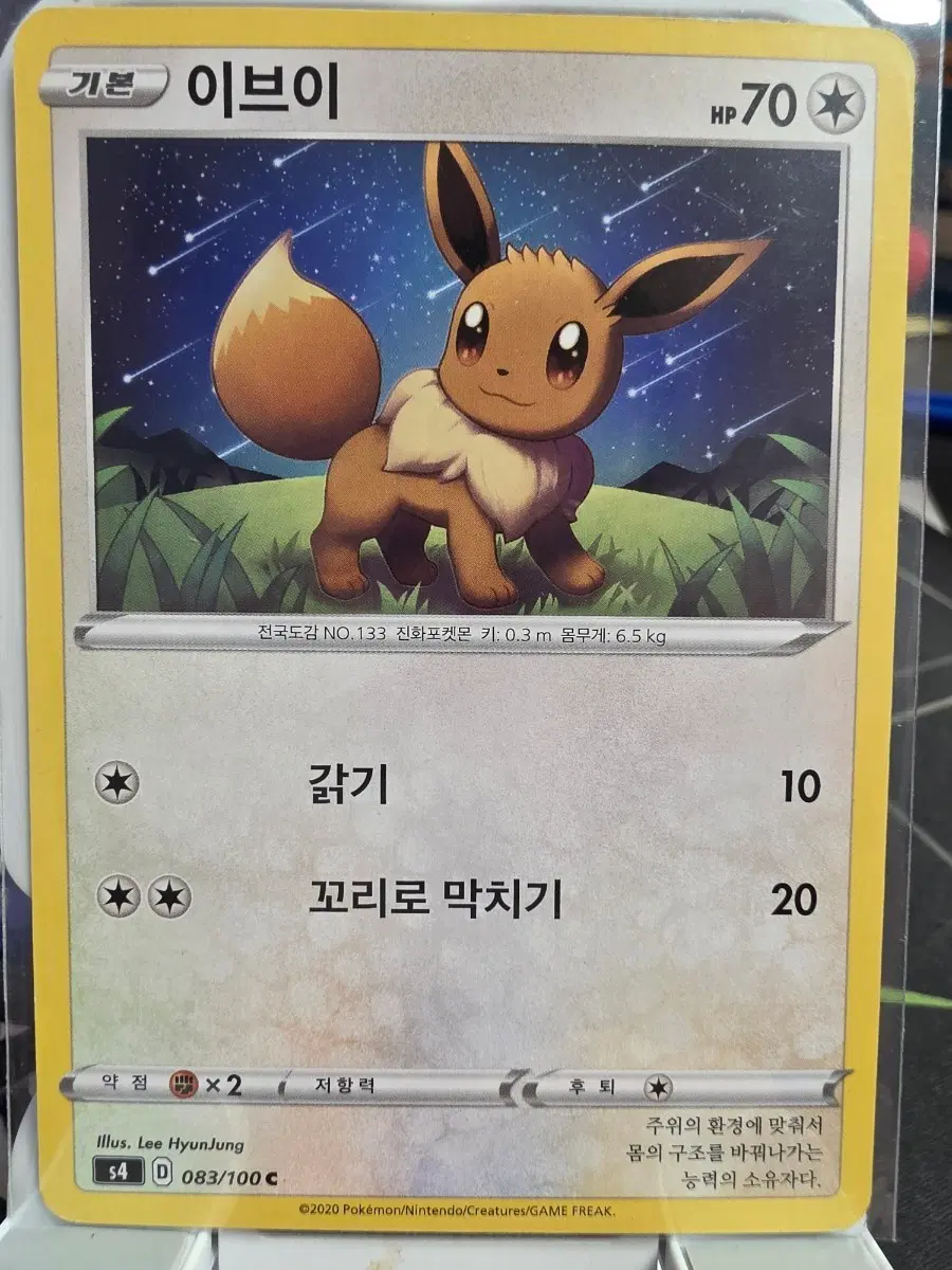 이브이 기본 포켓몬 카드