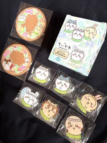 영화 치이카와 아크릴 스탠드 코르크 코스터 빈 박스 포함 9종 세트