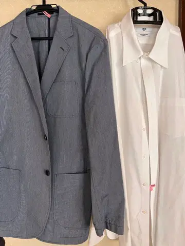 UNIQLO 여름용 자켓 XL와 UNIQLO 긴팔 와이셔츠 3XL 세트 판매