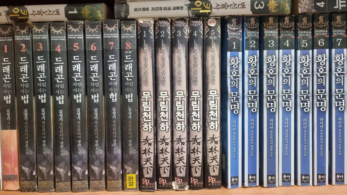 무림천하 1-5 완 김형석 게임 무협 소설