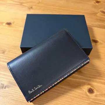 Paul Smith 명함지갑 카드 케이스 가죽 멀티 스트라이프