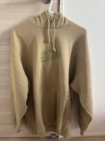 PUMA 푸마 후드티 L 사이즈 베이지 택 포함 미사용 후디